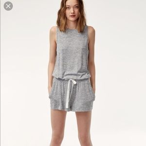 Aritzia wilfred free izabel grey romper size M
